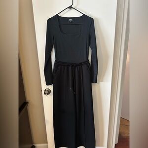 YPB Black One Piece Sweatpants and Long-sleeve